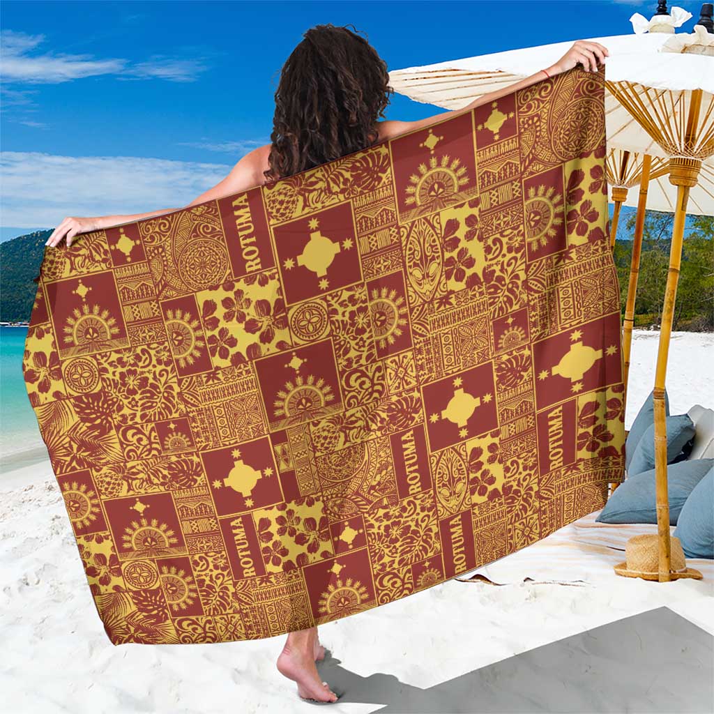 Rotuma Faiakse'ea 'e Kirisimasi Sarong Pacific Patchwork Xmas Vibes - Polynesian Pride