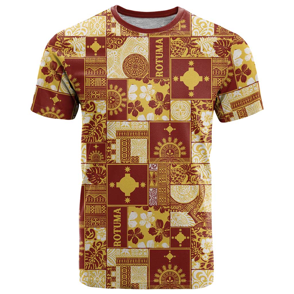 Rotuma Faiakse'ea 'e Kirisimasi T Shirt Pacific Patchwork Xmas Vibes - Polynesian Pride