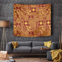 Rotuma Faiakse'ea 'e Kirisimasi Tapestry Pacific Patchwork Xmas Vibes - Polynesian Pride