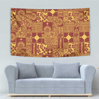 Rotuma Faiakse'ea 'e Kirisimasi Tapestry Pacific Patchwork Xmas Vibes - Polynesian Pride