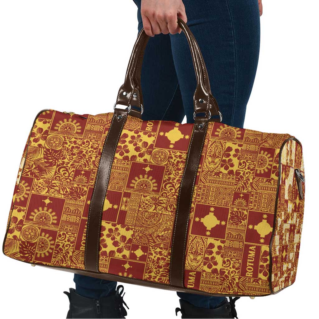 Rotuma Faiakse'ea 'e Kirisimasi Travel Bag Pacific Patchwork Xmas Vibes LT9 - Polynesian Pride