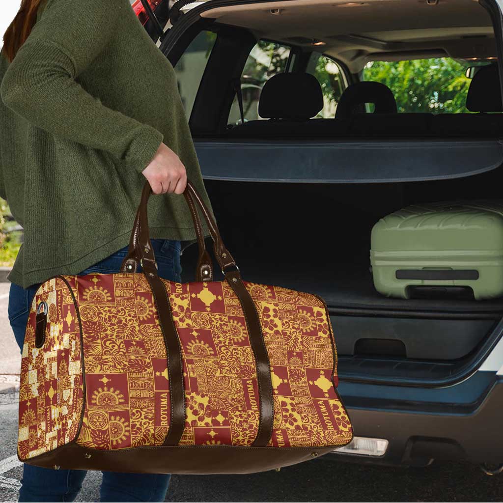 Rotuma Faiakse'ea 'e Kirisimasi Travel Bag Pacific Patchwork Xmas Vibes LT9 - Polynesian Pride