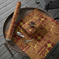 Rotuma Faiakse'ea 'e Kirisimasi Wrapping Paper Pacific Patchwork Xmas Vibes - Polynesian Pride