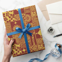 Rotuma Faiakse'ea 'e Kirisimasi Wrapping Paper Pacific Patchwork Xmas Vibes - Polynesian Pride