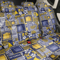 Tokelau Manuia te Kilihimahi Back Car Seat Cover Pacific Patchwork Xmas Vibes - Polynesian Pride