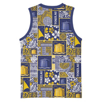 Tokelau Manuia te Kilihimahi Basketball Jersey Pacific Patchwork Xmas Vibes LT9 - Polynesian Pride