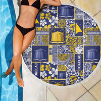 Tokelau Manuia te Kilihimahi Beach Blanket Pacific Patchwork Xmas Vibes LT9 - Polynesian Pride
