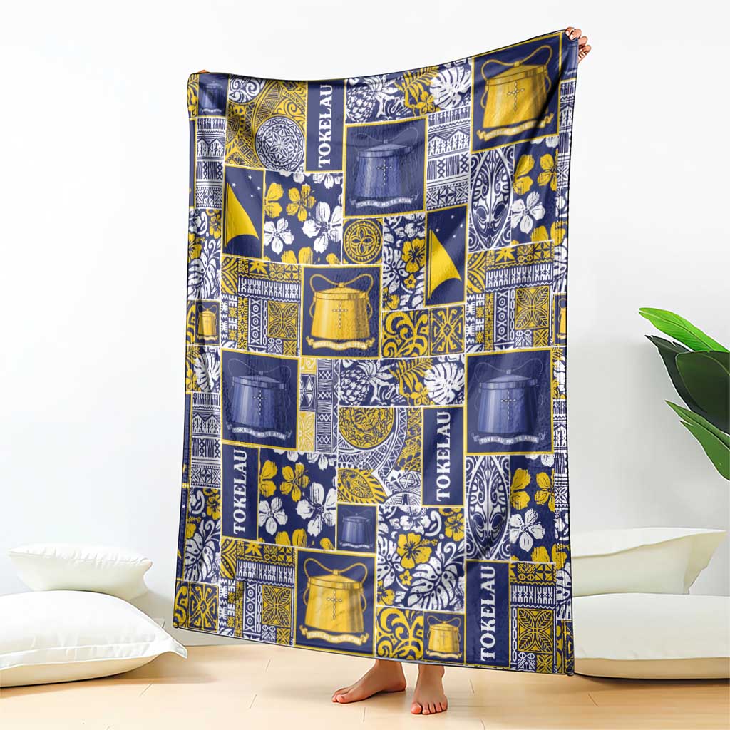 Tokelau Manuia te Kilihimahi Blanket Pacific Patchwork Xmas Vibes - Polynesian Pride