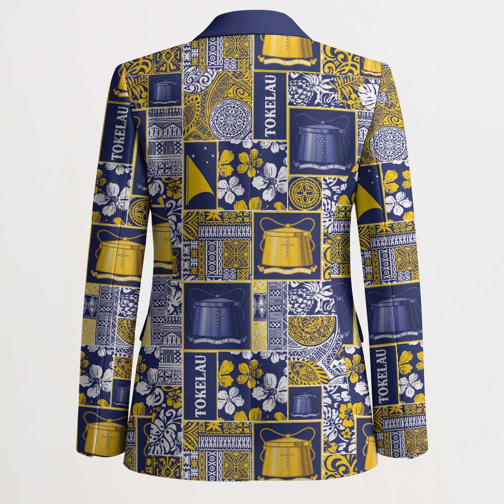 Tokelau Manuia te Kilihimahi Blazer Pacific Patchwork Xmas Vibes LT9 - Polynesian Pride