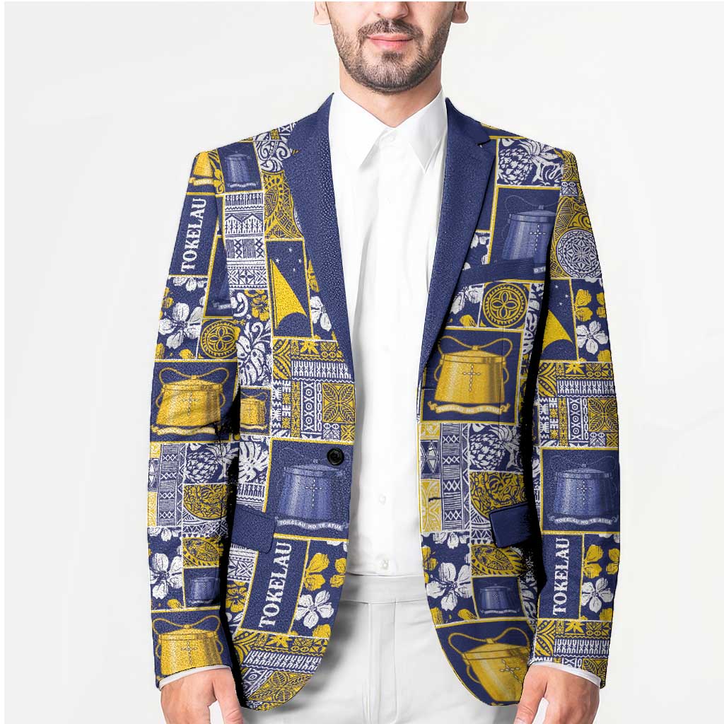 Tokelau Manuia te Kilihimahi Blazer Pacific Patchwork Xmas Vibes LT9 - Polynesian Pride