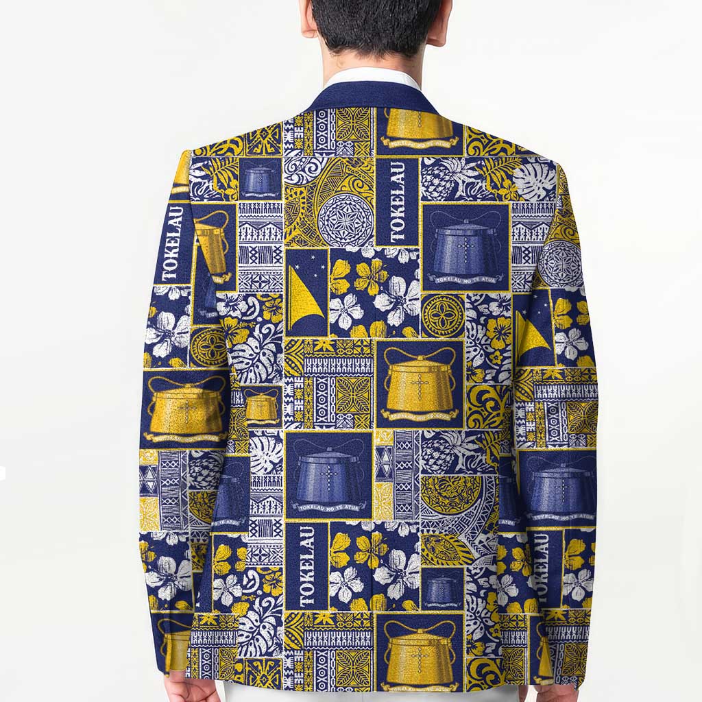 Tokelau Manuia te Kilihimahi Blazer Pacific Patchwork Xmas Vibes LT9 - Polynesian Pride