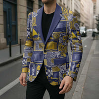 Tokelau Manuia te Kilihimahi Blazer Pacific Patchwork Xmas Vibes LT9 - Polynesian Pride