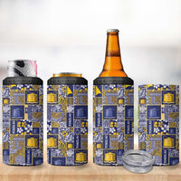 Tokelau Manuia te Kilihimahi 4 in 1 Can Cooler Tumbler Pacific Patchwork Xmas Vibes - Polynesian Pride