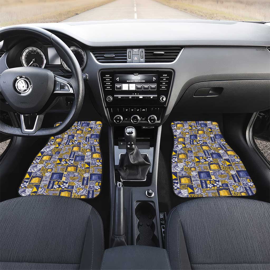 Tokelau Manuia te Kilihimahi Car Mats Pacific Patchwork Xmas Vibes - Polynesian Pride