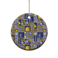 Tokelau Manuia te Kilihimahi Ceramic Ornament Pacific Patchwork Xmas Vibes - Polynesian Pride