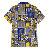 Tokelau Manuia te Kilihimahi Family Matching Off Shoulder Maxi Dress and Hawaiian Shirt Pacific Patchwork Xmas Vibes - Polynesian Pride