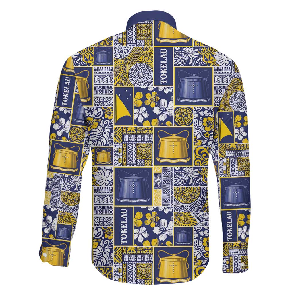 Tokelau Manuia te Kilihimahi Family Matching Off Shoulder Short Dress and Hawaiian Shirt Pacific Patchwork Xmas Vibes - Polynesian Pride