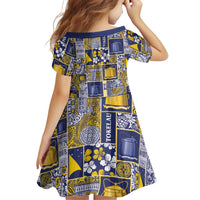 Tokelau Manuia te Kilihimahi Family Matching Tank Maxi Dress and Hawaiian Shirt Pacific Patchwork Xmas Vibes - Polynesian Pride