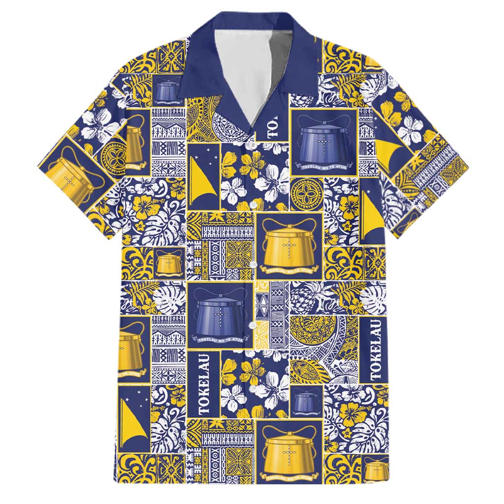 Tokelau Manuia te Kilihimahi Family Matching Tank Maxi Dress and Hawaiian Shirt Pacific Patchwork Xmas Vibes - Polynesian Pride