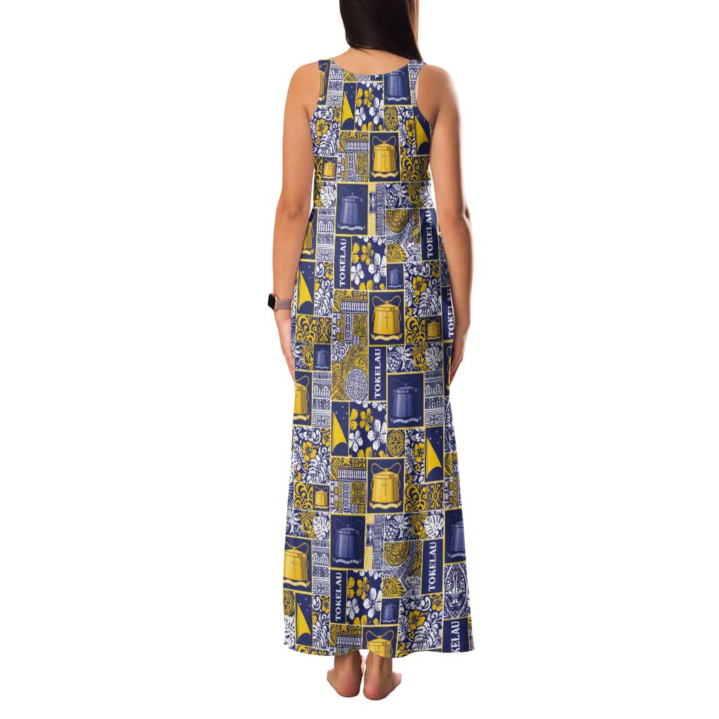 Tokelau Manuia te Kilihimahi Family Matching Tank Maxi Dress and Hawaiian Shirt Pacific Patchwork Xmas Vibes - Polynesian Pride