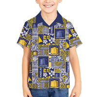 Tokelau Manuia te Kilihimahi Family Matching Tank Maxi Dress and Hawaiian Shirt Pacific Patchwork Xmas Vibes - Polynesian Pride