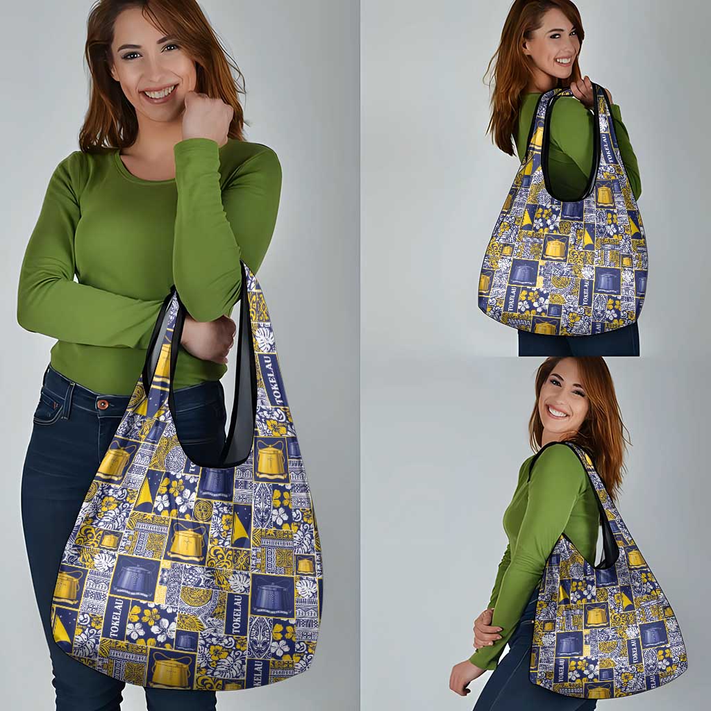 Tokelau Manuia te Kilihimahi Grocery Bag Pacific Patchwork Xmas Vibes LT9 - Polynesian Pride