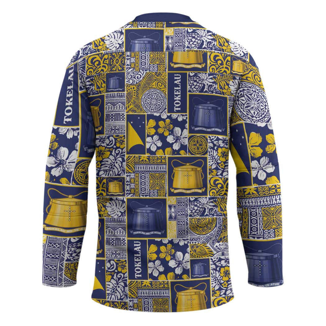 Tokelau Manuia te Kilihimahi Hockey Jersey Pacific Patchwork Xmas Vibes LT9 - Polynesian Pride
