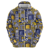 Tokelau Manuia te Kilihimahi Hoodie Pacific Patchwork Xmas Vibes - Polynesian Pride