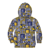 Tokelau Manuia te Kilihimahi Kid Hoodie Pacific Patchwork Xmas Vibes - Polynesian Pride