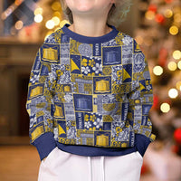 Tokelau Manuia te Kilihimahi Kid Ugly Christmas Sweater Pacific Patchwork Xmas Vibes - Polynesian Pride