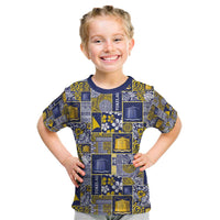 Tokelau Manuia te Kilihimahi Kid T Shirt Pacific Patchwork Xmas Vibes - Polynesian Pride