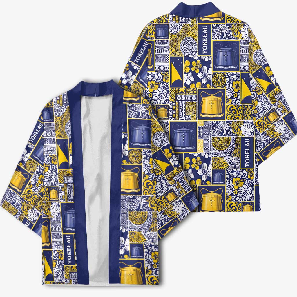 Tokelau Manuia te Kilihimahi Kimono Pacific Patchwork Xmas Vibes LT9 - Polynesian Pride