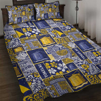 Tokelau Manuia te Kilihimahi Quilt Bed Set Pacific Patchwork Xmas Vibes - Polynesian Pride