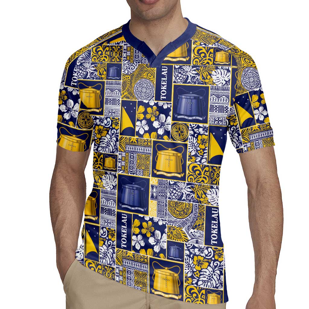Tokelau Manuia te Kilihimahi Rugby Jersey Pacific Patchwork Xmas Vibes LT9 - Polynesian Pride