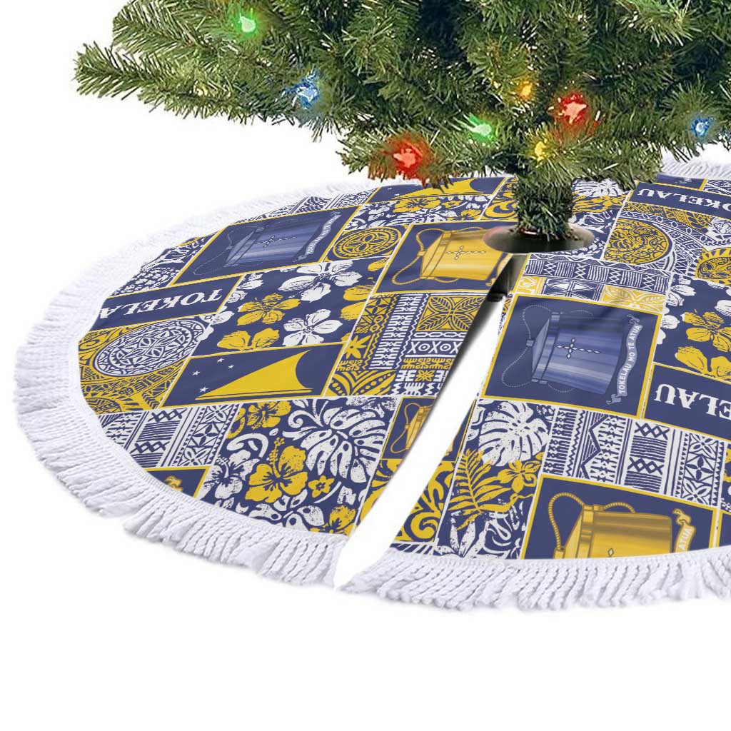 Tokelau Manuia te Kilihimahi Tree Skirt Pacific Patchwork Xmas Vibes - Polynesian Pride