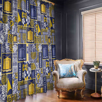 Tokelau Manuia te Kilihimahi Window Curtain Pacific Patchwork Xmas Vibes LT9 - Polynesian Pride
