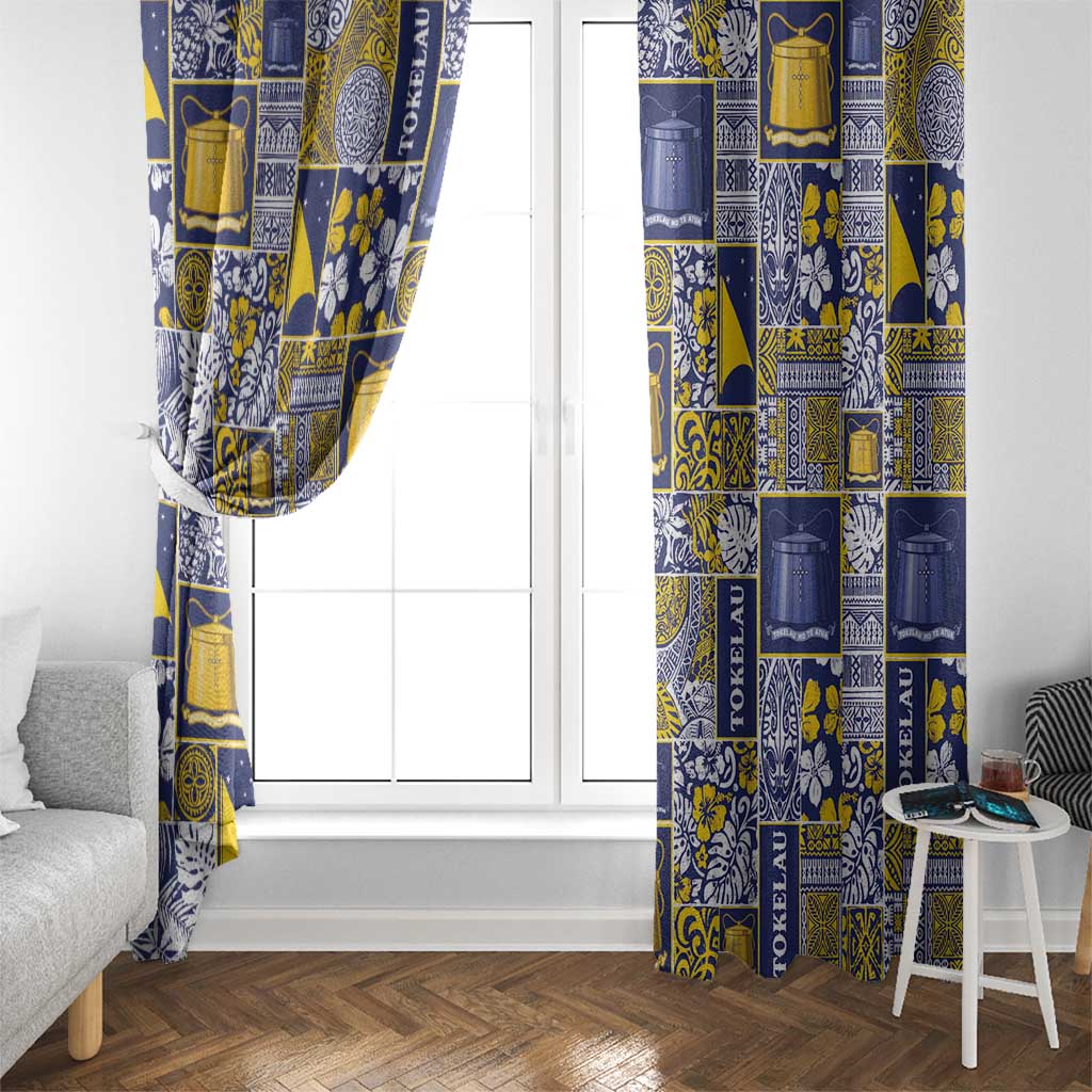 Tokelau Manuia te Kilihimahi Window Curtain Pacific Patchwork Xmas Vibes LT9 - Polynesian Pride