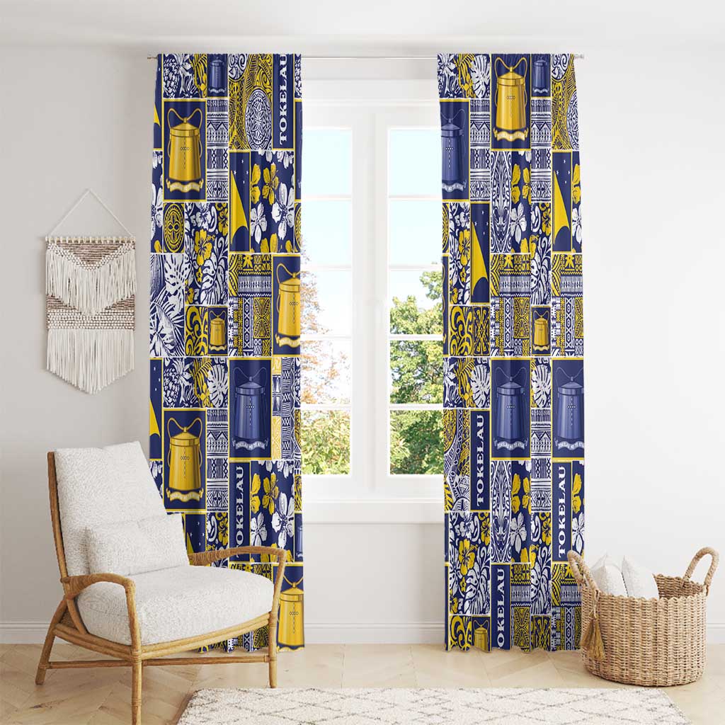 Tokelau Manuia te Kilihimahi Window Curtain Pacific Patchwork Xmas Vibes LT9 - Polynesian Pride