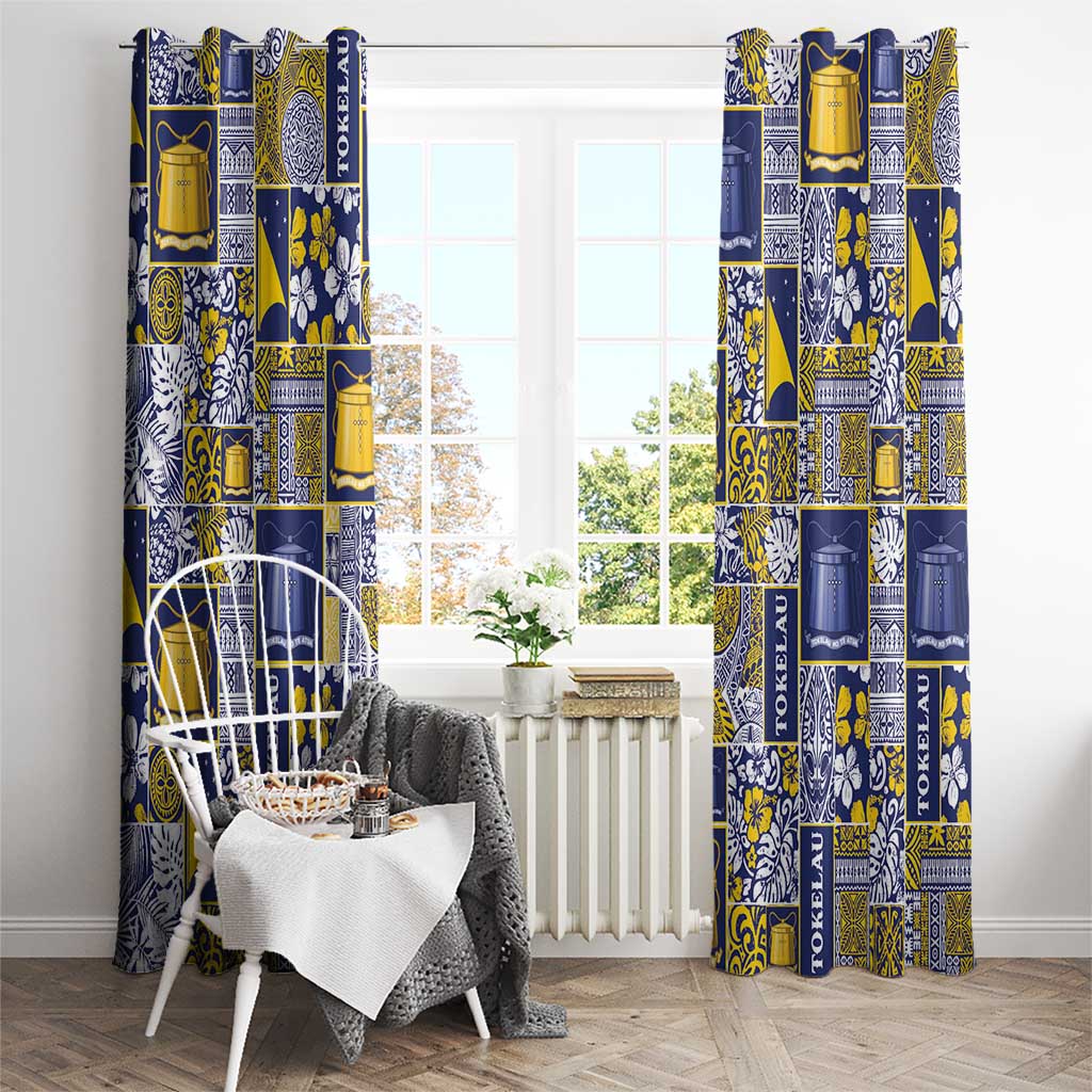 Tokelau Manuia te Kilihimahi Window Curtain Pacific Patchwork Xmas Vibes LT9 - Polynesian Pride