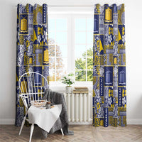 Tokelau Manuia te Kilihimahi Window Curtain Pacific Patchwork Xmas Vibes LT9 - Polynesian Pride