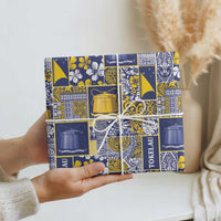 Tokelau Manuia te Kilihimahi Wrapping Paper Pacific Patchwork Xmas Vibes - Polynesian Pride