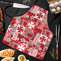Wallis Et Futuna Kilisimasi Fiefia Apron Pacific Patchwork Xmas Vibes LT9 Red - Polynesian Pride