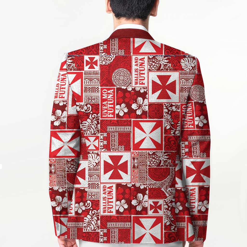 Wallis Et Futuna Kilisimasi Fiefia Blazer Pacific Patchwork Xmas Vibes LT9 - Polynesian Pride