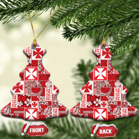 Wallis Et Futuna Kilisimasi Fiefia Ceramic Ornament Pacific Patchwork Xmas Vibes - Polynesian Pride