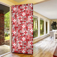 Wallis Et Futuna Kilisimasi Fiefia Door Cover Pacific Patchwork Xmas Vibes LT9 - Polynesian Pride