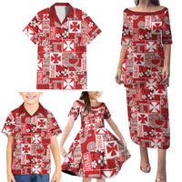 Wallis Et Futuna Kilisimasi Fiefia Family Matching Puletasi and Hawaiian Shirt Pacific Patchwork Xmas Vibes - Polynesian Pride