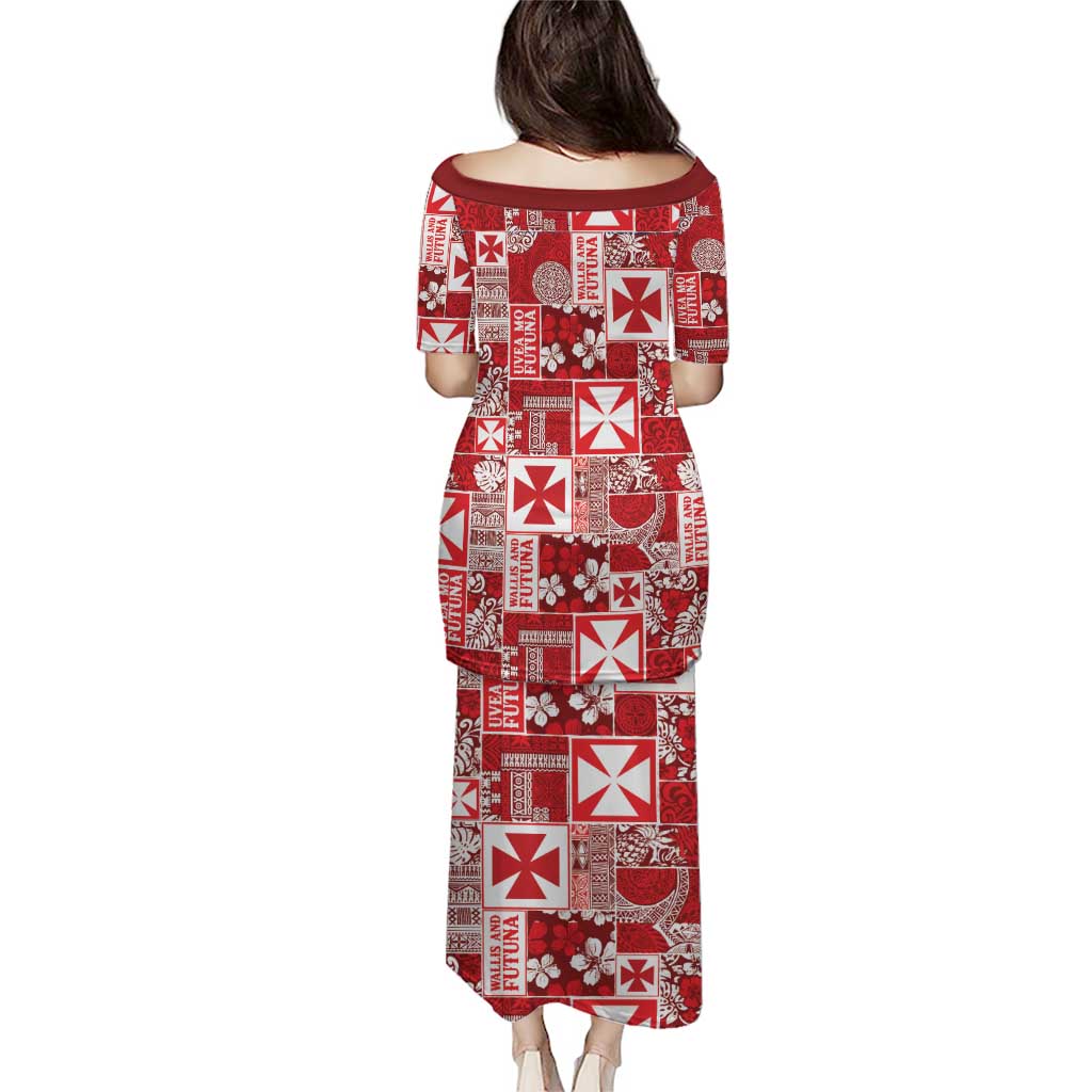 Wallis Et Futuna Kilisimasi Fiefia Family Matching Puletasi and Hawaiian Shirt Pacific Patchwork Xmas Vibes - Polynesian Pride