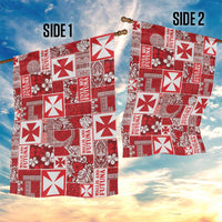 Wallis Et Futuna Kilisimasi Fiefia Garden Flag Pacific Patchwork Xmas Vibes - Polynesian Pride