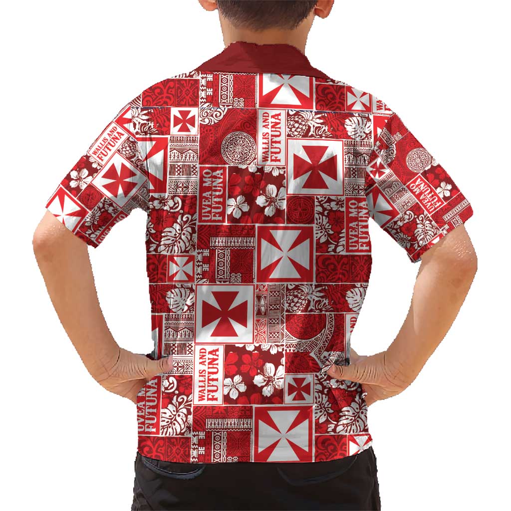 Wallis Et Futuna Kilisimasi Fiefia Hawaiian Shirt Pacific Patchwork Xmas Vibes - Polynesian Pride