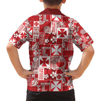 Wallis Et Futuna Kilisimasi Fiefia Kid Hawaiian Shirt Pacific Patchwork Xmas Vibes - Polynesian Pride